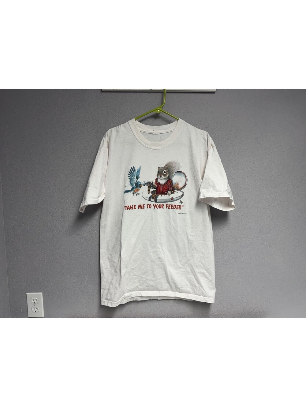 Vintage 2005 Take Me To Your Feeder Shirt / 20” x 29” Medium